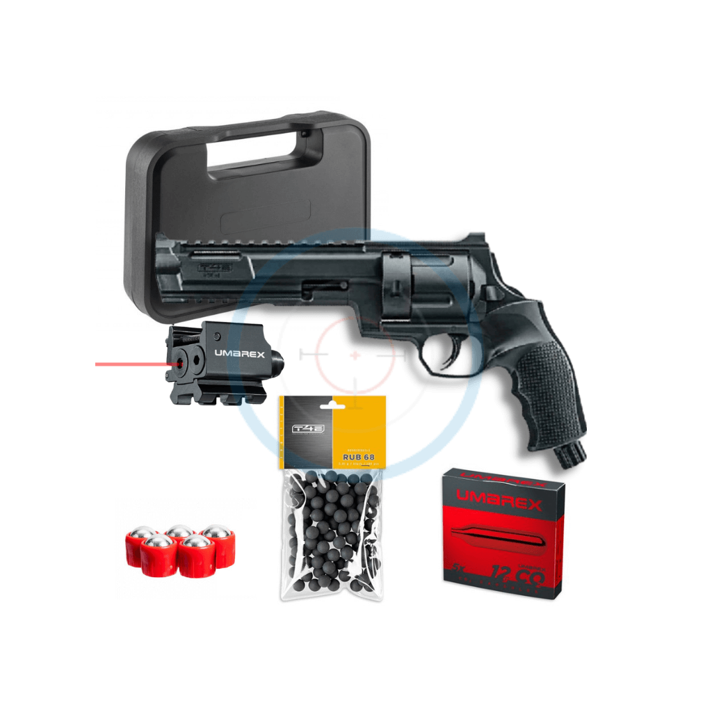 Pack Complet Revolver Umarex T4E HDR68 16 joules - calibre 68