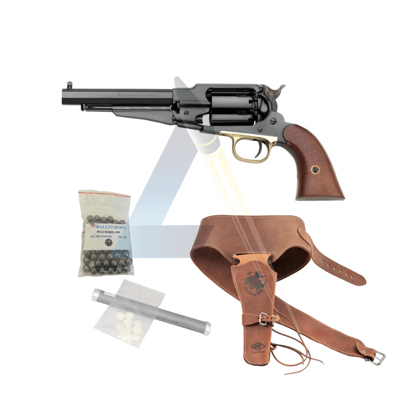 Pack Buscadero Revolver Pietta 1858 Remington new army Cal 36 - RGA36