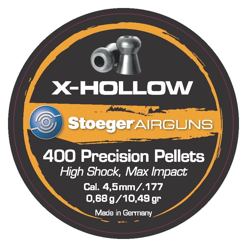 Boîte de 400 plombs Stoeger X-Hollow - Calibre 4,5 mm